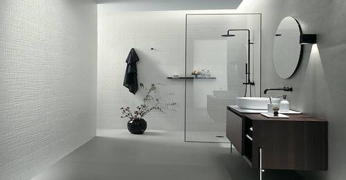 Bathroom wall tile height