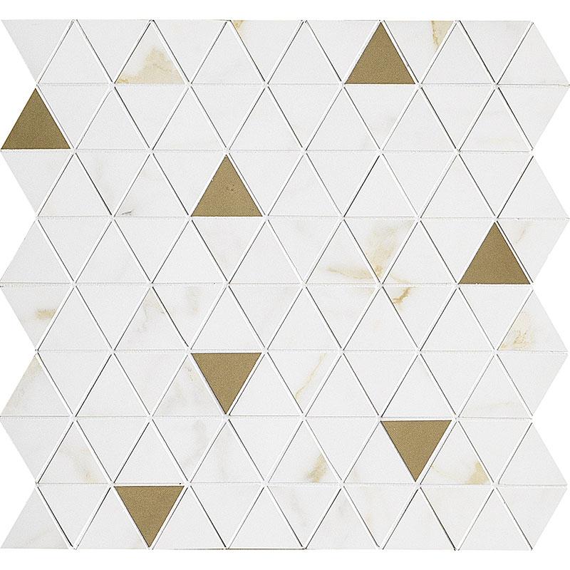 Marazzi ALLMARBLE WALL GOLDEN WHITE MOSAICO TRIA 40x43 cm 6 mm satinized